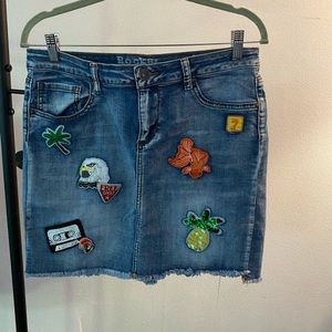 Rocks & Indigo jean skirt